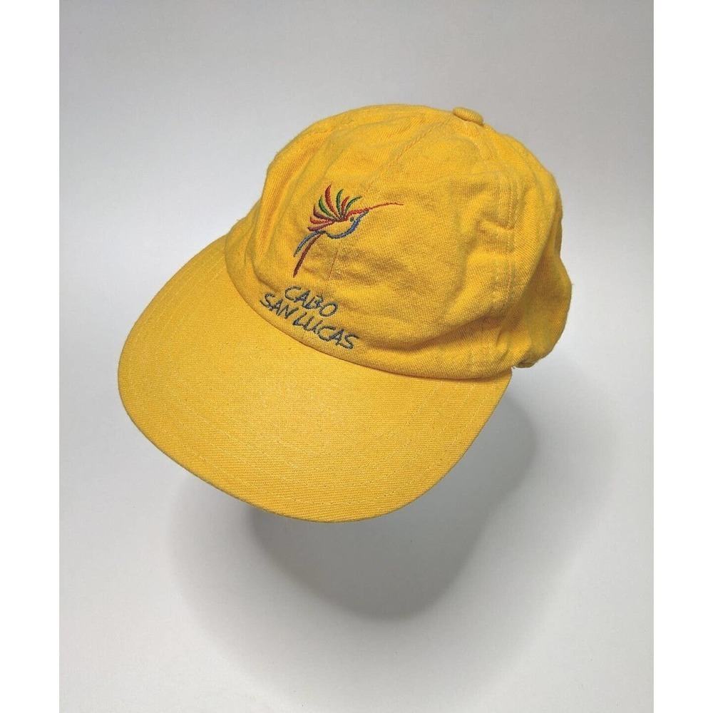 Yellow Cabo Hat Vintage Baseball Cap Cotton Cabo San Lucas Adjustable
